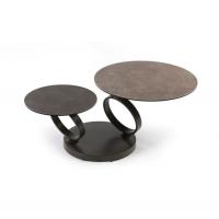 Table basse ronde en céramique - Modèle BASILOS