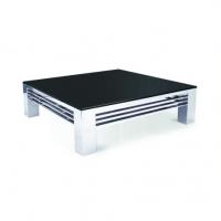 Grande table basse en verre noir - Modèle ACHILLE